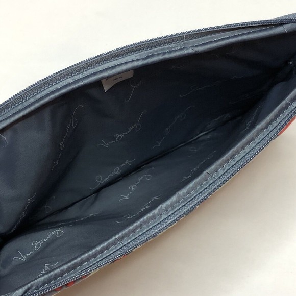 Vera Bradley Nomadic Floral Tablet Zipper Case Sleeve Padded Gray Teal - Picture 5 of 6